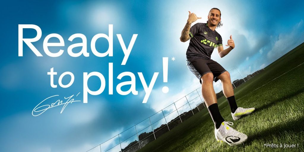 Campagne "ready to play" avec Antoine Griezman comme ambassadeur